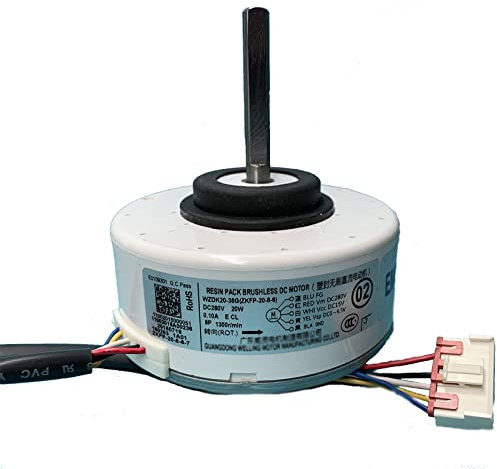 HUAYUWA Motor de aire acondicionado 20W WZDK20-38G (ZKFP-20-8-6) compatible con motor CC sin escobillas Midea DC280V 0.10A 1300r/min