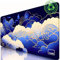Grand Tapis De Souris Gaming XXL - 900 X 400 mm - Gamer Mouse Pad - Matière recylé - Surface imperméable- Antidérapant - sous Main Bureau - Nuages
