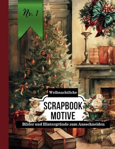 Weihnachtliche Scrapbook-Motive: Bilder und Hintergründe zum Ausschneiden