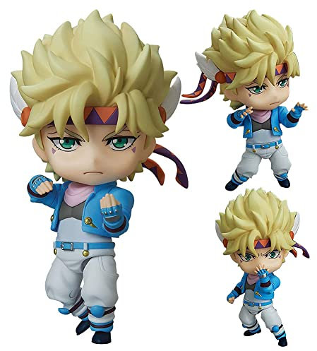Zhongkaihua Anime Q Clay Figurine 1516# Caesar Anthonio Zeppeli Action Figur Austauschbare Köpfe Mini Anime PVC Figur Statisches Bild Statue Sammlerstücke Ornamente
