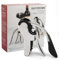 KAYCROWN Stainless Steel Wine Bottle Opener, Vertical Lever Corkscrew with Built-in Foil Cutter Design, Manual Handheld Corkscrew with Ergonomic Lever Pump