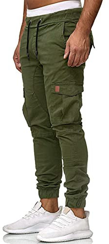 Generic Pantalon Cargo Homme, Pantalon De Travail Homme Jogging Survêtements Combinaison Ski Randonnee Pantalon Jogging Homme Treillis Cargo Vêtements Cotton Jean(A011,XL)