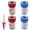 4 Stück Leistungsstarker magnetischer Bithalter,Trockenbau Bit Bithalter,Magnetring,Bithalter Magnetisch,Magnetspitze,Geeignet für Doppelkopf-Schraubendreher-Bits Mit Durchmesser