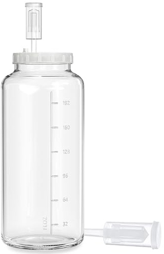 2 Gallon Fermentation Jar with Airlocks, Wide Mouth Glass Jar (7600ML)