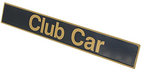 DIYOLFALL Name Plate for Club Car DS Emblem Golf Cart(Black Gold)18 X 3.2