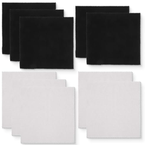 BDEPSTR 10 Pezzi Panni in Microfibra, Microfibra Panno di Pulizia,Lavabili per Pulizia di Occhiali, Non Danneggia Lenti, per Schermi, Lenti, Tablet, Telefoni, Riutilizzabile