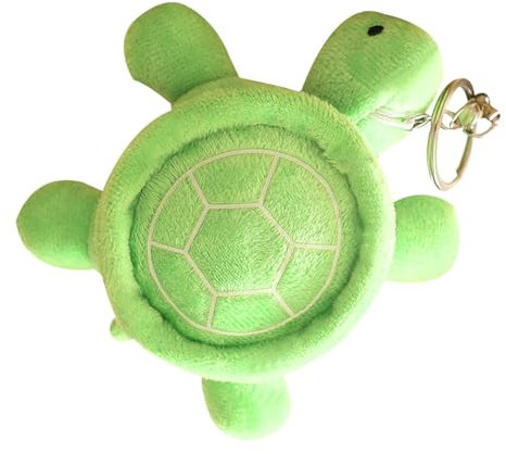 Qkbuza Pendentifs de tortue en peluche pour sac, porte-clés de tortue - Porte-clés de sac en peluche éclairé dans le noir | Pendentif de sac de dessin animé, jouet en peluche tortue pour,