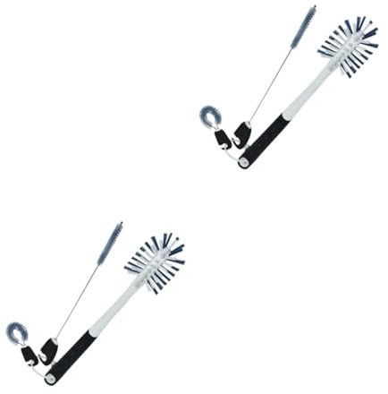 TOKIDNY 2pièces Goupillon à Manche Brosse De Nettoyage Multifonction pour Bouteilles Tétines Et Accessoires pour Garçon Fille