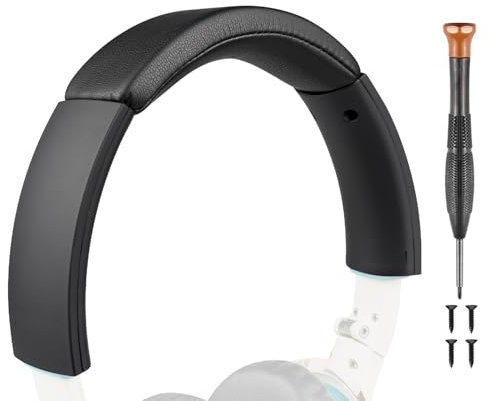 SOULWIT Replacement Headband Pad Kit for Bose SoundLink On-Ear (OE) Headphones, Headset Head Band Top Cushion Cover Repair Part, Easy DIY Installation - Black