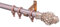 HZEPDVT 2,8 mm verdickte Aluminiumlegierung, Wandstärke: 28 mm, großer Durchmesser, seitlich montierte Gardinenstange, einspurig, zweispurig, Roségold, 1 Stück(160cm(62.9inch),Single)
