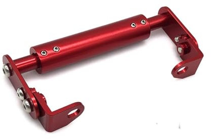 Support Navigation Plaque De Navigation Support Universel De Navigation GPS pour Téléphone Moto Tout-Terrain De Petite Cylindrée, Barre D'extension(Red)