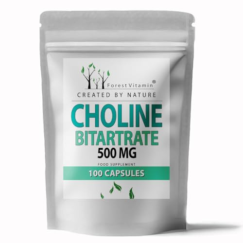 Cholin 500mg 100 Kapseln Bitartrat Für Leberfunktion Homocystein Forest Vitamin