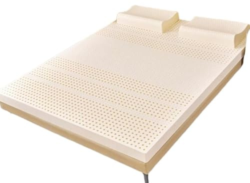 Hochwertige Naturlatex-Matratze, weich und bequem, Doppelbett/volle Größe (135 x 190 cm), mit abnehmbarem Bezug, ideal für zu Hause, zum Schlafen und Ausruhen, umweltfreundliche Bett-Lösung