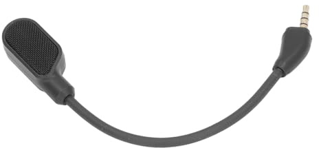 Pissente Micro de Remplacement pour Casque Gaming, Antibruit Pliable à 360 Degrés, Son Clair avec Fiche 3,5 Mm Dorée pour Cloud III