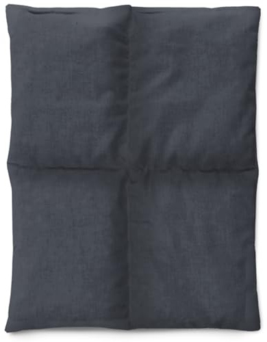 Amilian Kirschkernkissen 30x23 cm - Wärmekissen; Kältekissen mit 100% Kirschkernen - Körnerkissen für Mikrowelle - ideal für Nacken, Schulter, Rücken und Alltag - Anthrazit