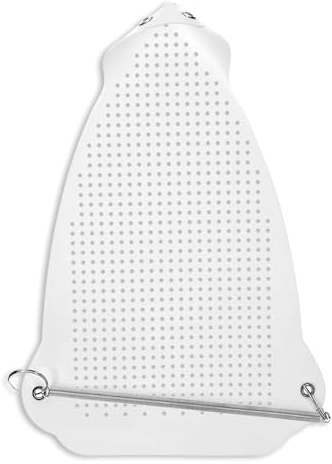 BLPRKOT Protector Plancha Ropa de Teflón Universal, Funda para Suela de Plancha de 25.5x15.5cm, Accesorio de Planchado para Evitar Brillos y Quemaduras en Ropa Delicada, Grosor 0.5mm, Blanco