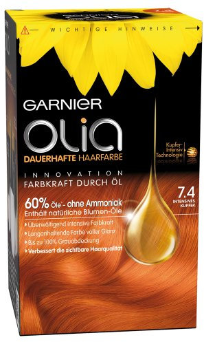 Garnier Olia 7.4 disfrutes Cobre, 1er Pack (1 x 1 pieza)