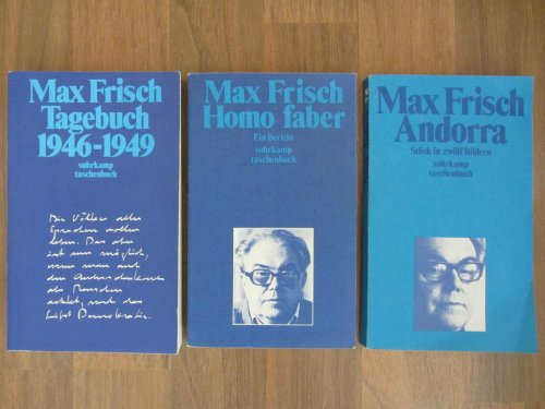 3 Suhrkamp TB von Max Frisch: Andorra, Tagebuch 1946-1949, Homo Faber.