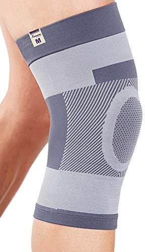 Actesso Manga rodillera de compresión Perfecta para esguinces y distensiones de rodilla o lesion deportiva (Pequeña)