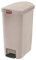 Rubbermaid Commercial Products Commercial Products 1883459 Slim Jim Step On collecteur à pédale en résine version etroite 50L - Beige