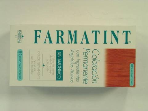 Farmatint 8 R Rubio Claro Cobrizo 130 ml - Coloración Permanente Sin Amoniaco