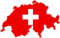 Akachafactory Autocollant Sticker adhesif Voiture Vinyle Drapeau Carte Suisse Swiss