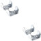 Heavy Duty Zinc Plated Double Rope Clamps Fits 3/8-inch, 1/2-inch, 5/8-inch and 1/4-inch Ropes Cords – Multiple Pack Sizes Available