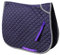 Rhinegold 0 Twin Bound Saddle Cloth-Full-Purple Schabracke, violett, Volle Größe