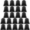 FEPITO 22 pcs Kordelzug Rucksack Tasche Bulk Tote Sack Cinch Bag Sporttaschen für Fitness-Studio Reisen (Schwarz)