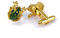 Icufflink Manschettenknöpfe für Herren, Tier Golden Vergoldet Frosch Kupfer Charme Französischen Manschettenknöpfe, Sparkly Geschenk Modisches Shirt Zubehör Für Buchhalter Boss Business Hochzeit Pr