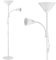 MONZANA® Stehlampe 175cm Weiß Verstellbar E27 Stehleuchte Standleuchte Lampe Deckenfluter Fluter Deckenstrahler Leselampe