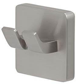 Tiger Dock Haken groß, Handtuchhaken aus gebürstetem Edelstahl, B x H x T: 4,9 x 4,9 x 3,2 cm