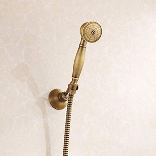 Duschkopf Duschbrause Brausekopf Handbrause Antike Messing Badezimmer Dusche Wasserhahn Zubehör 8 Regenduschkopf/Handbrause / 150cm Schlauch/Winkelventil/Halterung-3