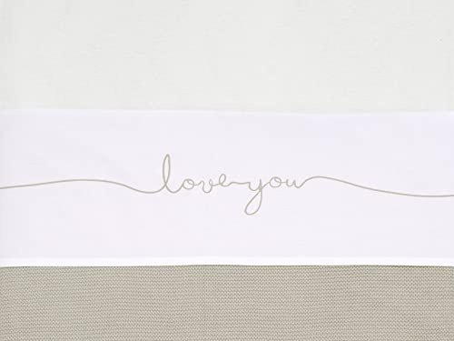 Jollein Wieg 75x100cm - Love You - Nougat