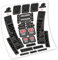 Pegatinas en vinilo adhesivo compatibles con horquilla Rock Shox Boxxer (Negro)