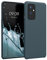kwmobile Hülle kompatibel mit OnePlus 9 (EU/NA Version) Hülle - Silikon Handy Case - Handyhülle weiche Oberfläche - kabelloses Laden - Dunkler Schiefer
