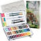 MozArt Supplies - Aquarellfarben-Set mit 51 lebendigen Farben und Zubehör – für Anfänger und Profis