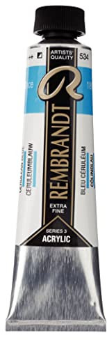Rembrandt Couleurs acryliques Tube 40 ml bleu céruléen 534 (18055342)