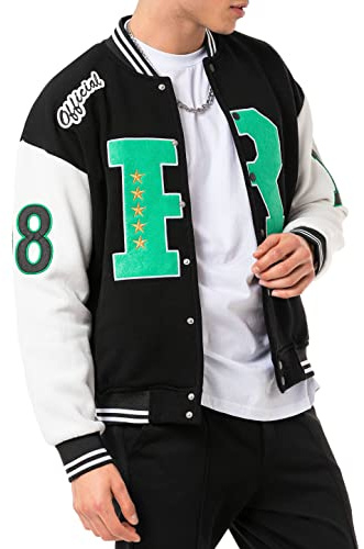 Redbridge Stylische Collegejacke im Retro-Look Sportliche Varsity-Jacke für Freizeit und Streetwear