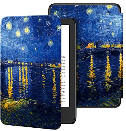 Ayotu Custodia per 6 Nuovo Kindle 11ª Generazione 2024/2022 (Modello: RS23CV/C2V2L3), Smart Cover con Auto Wake/Sleep, Una Notte Stellata