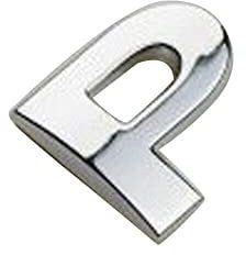 anso 1 x auto in metallo cromato fai da te lettere 3D alfabeto digitale emblema auto paraurti adesivi (P)