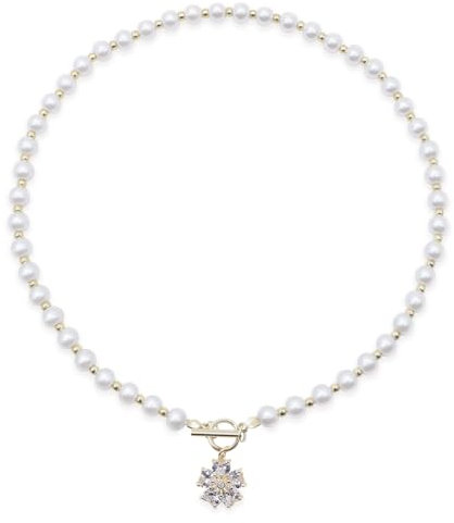 AIFUYUDM perlenkette damen Faux kette damen Pearl Planet Necklace Weiße Perlenketten Herzförmige Halskette herren Damen Saturn Perlenkette, Geschenke für Frauen mit Geschenkbox