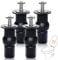 Toilet Seat Screws Fittings, 4 Pack Universal Toilet Lid Seat Hinges Bolts Toilet Seat Fittings,Screw Fixings Fix WC Blind Hole Fittings for Toilets WC Blind Hole