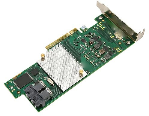 High Speed 12 Gbit/s SAS HBA Karte, PCIe 3.0 Controllerkarte für effiziente Datenübertragung, Plug and Play Design mit fortschrittlicher Technologie
