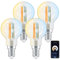 ANTELA Alexa Glühbirne E14 P45 4,5W 470LM, Smart WLAN LED Dimmbare Birne Lampe, Warmweiß (2700K) Kaltweiß (6500K) Licht Kompatibel mit Amazon Alexa, Google Home,4PCs