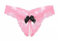 Generisch Super Perlen-String Spitze Slip Ouvert mit Schleife - Damen - One Size (S-L) - Rosa - 1 Stück