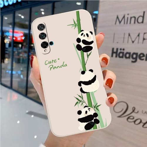 Bonita Funda Compatible con Honor 20/Huawei Nova 5T - Cómoda Case TPU Suave Blanca Dibujos Animales Cover
