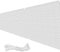 Brise Vue Balcon Occultant 70 x 360 cm Protection UV, Résistant Au Vent et à l'eau Brise Vue Terrasse Exterieur avec Serre Câbles pour Balustrades de Balcon, Blanc
