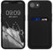 kwmobile Handyhülle kompatibel mit Apple iPhone 16e Hülle - Handy Cover mit Fach für Karten - in Schwarz
