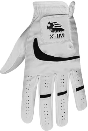 WFX Golf Glove for Golfers, Left Hand Right Premium Quality Leather, Non-Slip Flexible & Durable Design, All Weather Golf Gloves for Men and Women